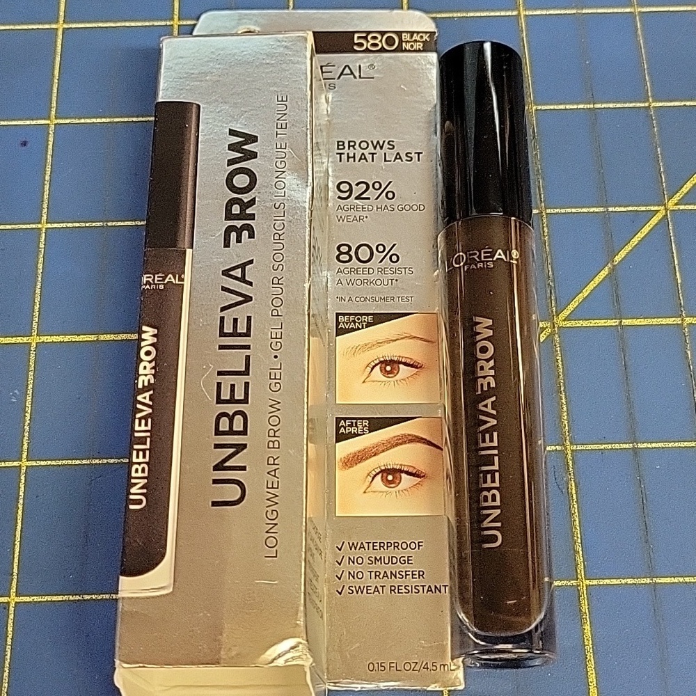L'Oreal Unbelieva-Brow Gel - 580 Black New in Box